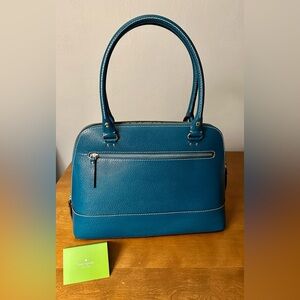 Kate Spade Wellesley Rachelle satchel.  Excellent, color Peacock. WKRU1431